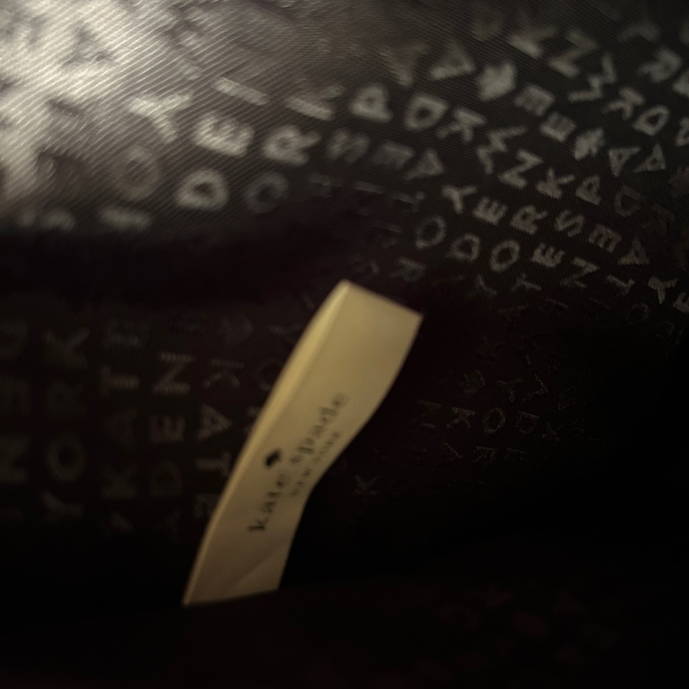 Kate Spade Black Leather Bag; multi purpose will fit a laptop! - Picture 5 of 8